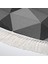 Kaymaz Dijital Mutfak & Salon Halı Yıldız Deri Saçaklı Yuvarlak Geometrik E5010 Gri 3