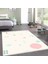Kaymaz Dijital Mutfak & Salon Halı Trend Saçaklı Geometrik E5015 Beyaz 7