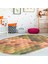Kaymaz Dijital Mutfak & Salon Halı Trend Saçaklı Oval Geometrik E5014 Renkli 7