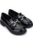 Siyah Kadın Süet Loafer 1065 60-2071 Bn Ayk SK24-25 2
