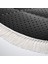 Kaymaz Dijital Mutfak & Salon Halı Trend Saçaklı Oval Geometrik E5013 Siyah 3