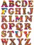 Harf Sticker Telefon Laptop Notebook Tablet Defter Matara Stiker Etiket ST1515 1