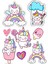 Unicorn Sticker Telefon Laptop Notebook Tablet Defter Matara Stiker Etiket ST1178 1