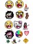 Emoji Sticker Telefon Laptop Notebook Tablet Defter Matara Stiker Etiket ST1242 1