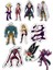 Japon Anime Sticker Telefon Laptop Notebook Tablet Defter Matara Stiker Etiket ST907 1