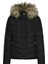 Siyah Kadın Mont Onlellan Quılted Hood Jacket cc Otw 1