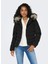 Siyah Kadın Mont Onlellan Quılted Hood Jacket cc Otw 3