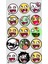 Emoji Sticker Telefon Laptop Notebook Tablet Defter Matara Stiker Etiket ST1722 1
