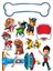 Paw Patrol Sticker Telefon Laptop Notebook Tablet Defter Matara Stiker Etiket ST708 1