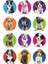 Köpekler Sticker Telefon Laptop Notebook Tablet Defter Matara Stiker Etiket ST900 1
