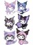 Kuromi Sticker Telefon Laptop Notebook Tablet Defter Matara Stiker Etiket ST1435 1