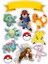 Pokemon Sticker Telefon Laptop Notebook Tablet Defter Matara Stiker Etiket ST642 1