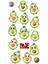 Avokado Sticker Telefon Laptop Notebook Tablet Defter Matara Stiker Etiket ST458 1
