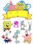 Sünger Bob Sticker Telefon Laptop Notebook Tablet Defter Matara Stiker Etiket ST606 1
