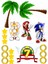 Sonic Sticker Telefon Laptop Notebook Tablet Defter Matara Stiker Etiket ST723 1