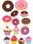Donat Cupcake Sticker Telefon Laptop Notebook Tablet Defter Matara Stiker Etiket ST441 1