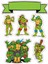Ninja Kaplumbağalar Sticker Telefon Laptop Notebook Tablet Defter Matara Stiker Etiket ST620 1