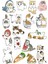 Kedi Sticker Telefon Laptop Notebook Tablet Defter Matara Stiker Etiket ST1118 1