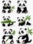 Panda Sticker Telefon Laptop Notebook Tablet Defter Matara Stiker Etiket ST1084 1