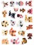 Sevimli Köpekler Sticker Telefon Laptop Notebook Tablet Defter Matara Stiker Etiket ST972 1