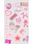 Popüler Pembe Sticker Telefon Laptop Notebook Tablet Defter Matara Stiker Etiket ST1305 1