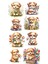 Kedi Sticker Telefon Laptop Notebook Tablet Defter Matara Stiker Etiket ST1037 1