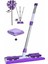 Mor Kıskaçlı Mikrofiber Cam ve Yüzey Temizleme Mopu (Yedek Bezli) 1