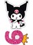 Kuromi Sticker Telefon Laptop Notebook Tablet Defter Matara Stiker Etiket ST1590 1