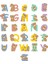 Ayıcıklı Harf Sticker Telefon Laptop Notebook Tablet Defter Matara Stiker Etiket ST305 1