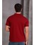 Erkek Slim Fit Pamuklu Yumuşak Doku Nefes Alan Kumaş Yakalı Tişört 4