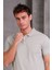 Erkek Slim Fit Pamuklu Yumuşak Doku Nefes Alan Kumaş Yakalı Tişört 3