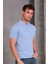 Erkek Slim Fit Pamuklu Yumuşak Doku Nefes Alan Kumaş Yakalı Tişört 1