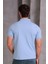 Erkek Slim Fit Pamuklu Yumuşak Doku Nefes Alan Kumaş Yakalı Tişört 4