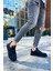 J105 Cronus Ortopedik Taban Günlük Cilt Erkek Sneaker Spor Ayakkabı Cst Siyah 4
