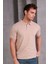 Erkek Slim Fit Pamuklu Yumuşak Doku Nefes Alan Kumaş Yakalı Tişört 2