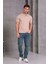Erkek Slim Fit Pamuklu Yumuşak Doku Nefes Alan Kumaş Yakalı Tişört 4