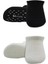 2'li Sneakers Kaymaz Basic Penye Çorap BS20103 Siyah Ekru 2