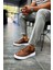 J153 Oxford Ortopedik Taban Günlük Cilt Erkek Sneaker Spor Ayakkabı Cbt Taba 2