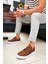 J153 Oxford Ortopedik Taban Günlük Cilt Erkek Sneaker Spor Ayakkabı Cbt Taba 3