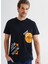 O Yaka Düz Lacivert Erkek T-Shirt Dıog 2