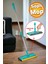 Döner Saplı Mikrofiber Yüzey Temizleme Mop, Uzayabilen ve Değiştirilebilir Uzunluk 1
