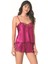 Marsilyan- Beruflic Vişne Saten Babydoll Şort Takımı 1