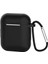 Trend Apple Airpods 2/1 Nesil Uyumlu Kılıf Silicone Fit (Silikon) Black 1