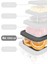 4'lü Gri Dikdörtgen Saklama Kabı, Mikrodalga Uyumlu, 1900ML, Düzenleyici Set 2