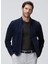 Lacivert Erkek Slim Fit Deri Mont 1094014 2