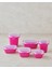 Pembe Plastik Saklama Kabı 575/1075 Ml, Şık ve Pratik Mutfak Gereci 4