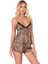 Marsilyan- Beruflic Leopar Saten Babydoll Şort Takımı 2
