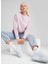 Siyah Kadın Yuvarlak Regular Fit Düz Sweatshirt 67788660 Her Crew Tr Grape Mist 2