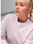Siyah Kadın Yuvarlak Regular Fit Düz Sweatshirt 67788660 Her Crew Tr Grape Mist 3