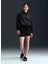 FV8076-010 W Nk One Tf Po Hoodıe Po Siyah Kadın Kapüşon Normal Düz Sweatshirt 1